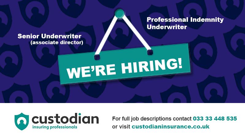 Senior Underwriter/Associate Director - Job Vacancy - Custodian Insurance